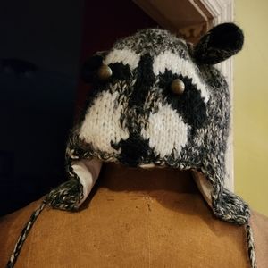 Racoon winter hat